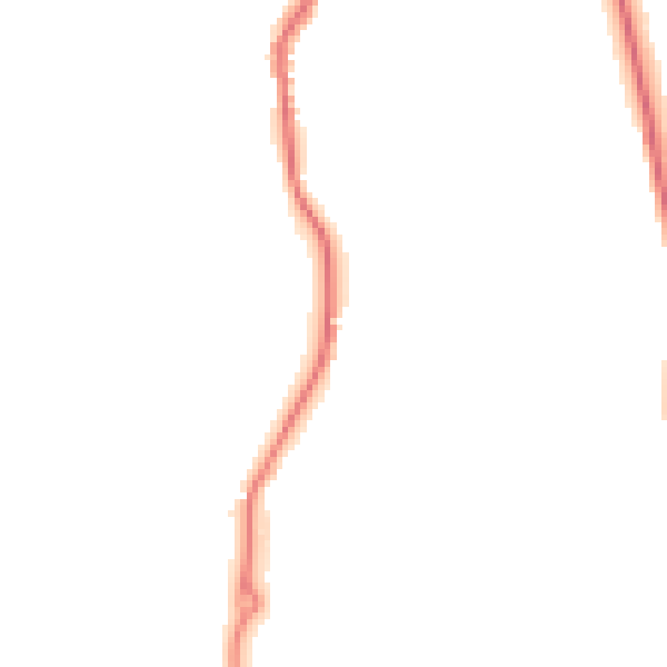 Night-time road noise heatmap for GU3 1LN