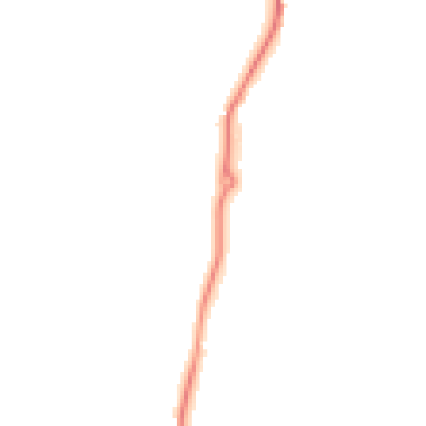 Night-time road noise heatmap for GU3 1LT
