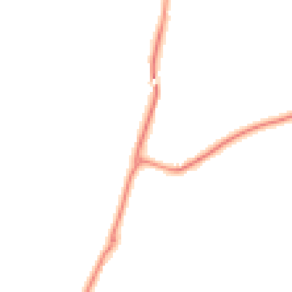 Night-time road noise heatmap for GU3 1LX