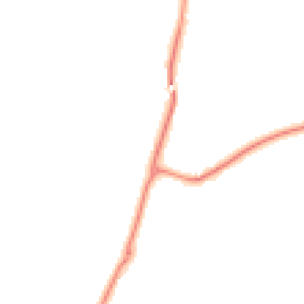 Night-time road noise heatmap for GU3 1LY