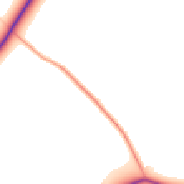 Daytime road noise heatmap for GU3 2AA