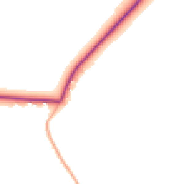 Daytime road noise heatmap for GU3 2AY
