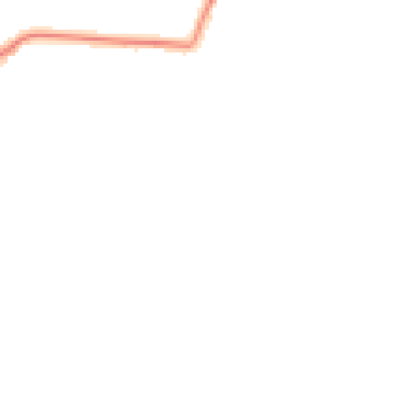 Night-time road noise heatmap for GU3 2BA