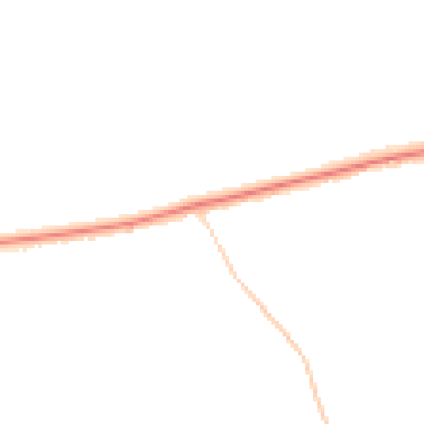 Night-time road noise heatmap for GU3 2BP