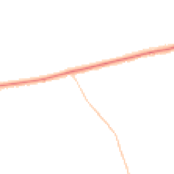Night-time road noise heatmap for GU3 2DJ