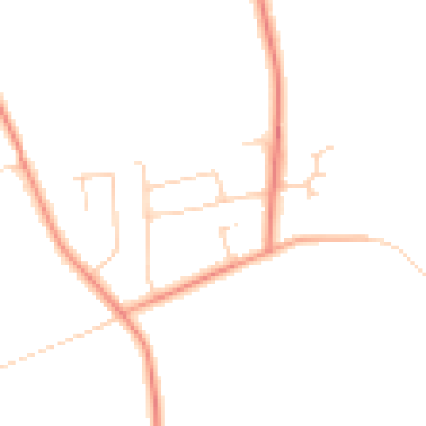 Daytime road noise heatmap for GU3 2ER