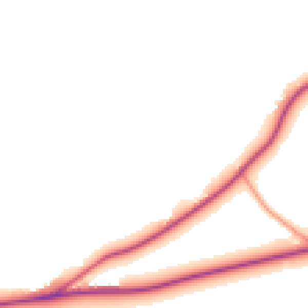 Daytime road noise heatmap for GU3 2HT
