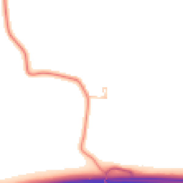 Daytime road noise heatmap for GU3 2JR