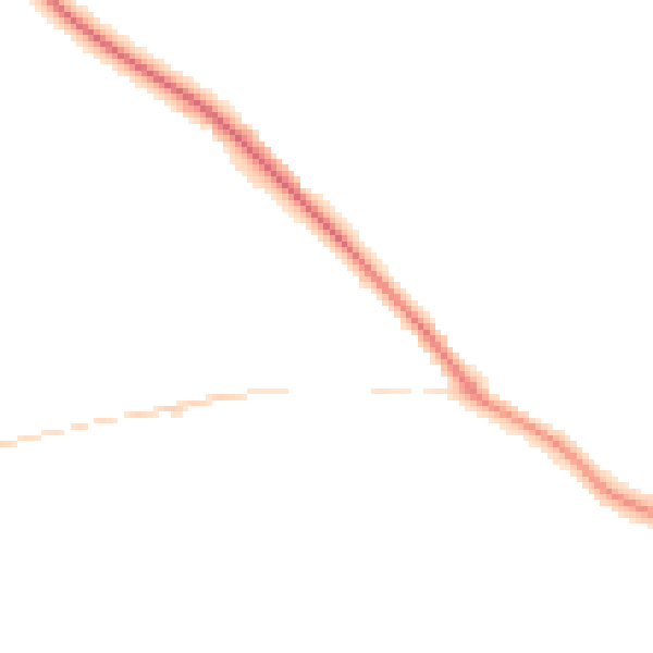 Night-time road noise heatmap for GU3 3AL