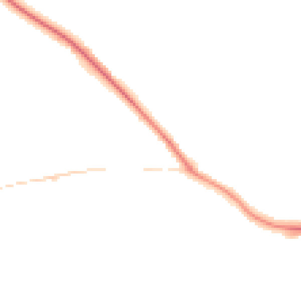 Night-time road noise heatmap for GU3 3AN