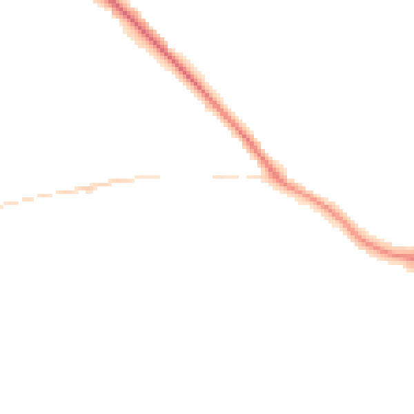 Night-time road noise heatmap for GU3 3AW