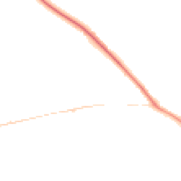 Night-time road noise heatmap for GU3 3BQ