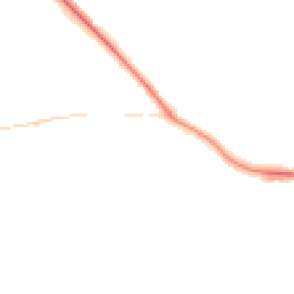 Night-time road noise heatmap for GU3 3BY
