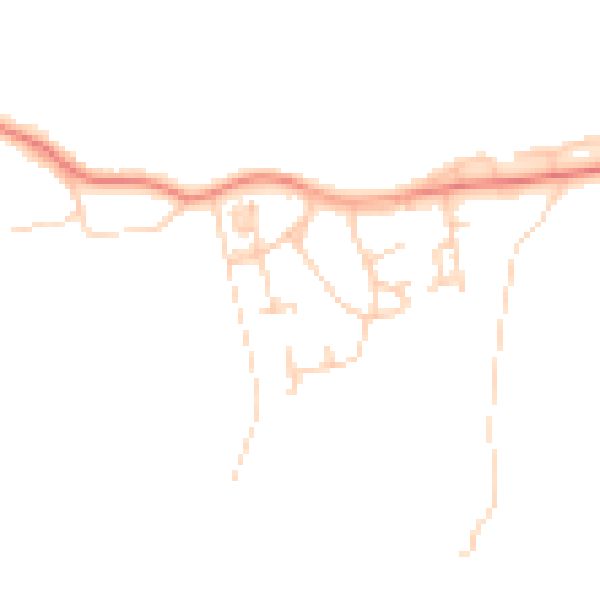 Daytime road noise heatmap for GU3 3EE