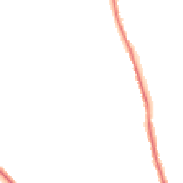 Night-time road noise heatmap for GU3 3HW
