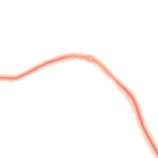 Night-time road noise heatmap for GU3 3LZ