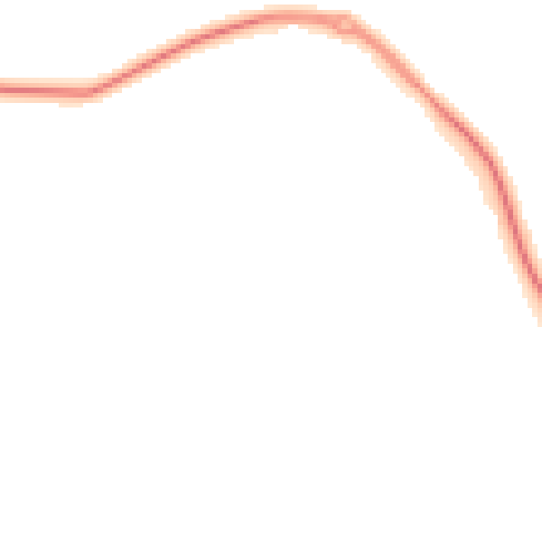 Night-time road noise heatmap for GU3 3NG