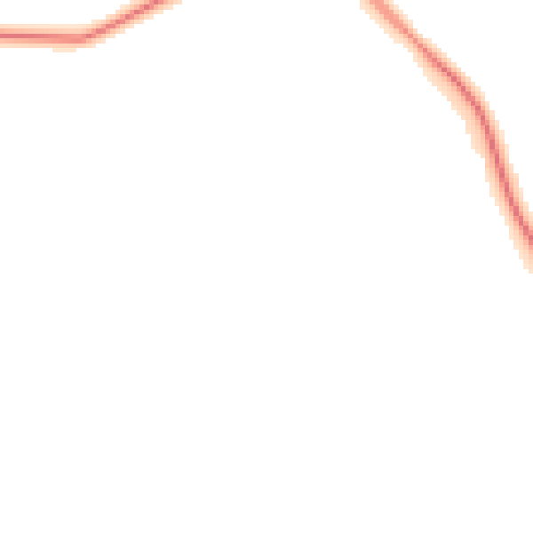 Night-time road noise heatmap for GU3 3NH