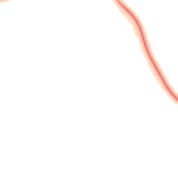 Night-time road noise heatmap for GU3 3NP