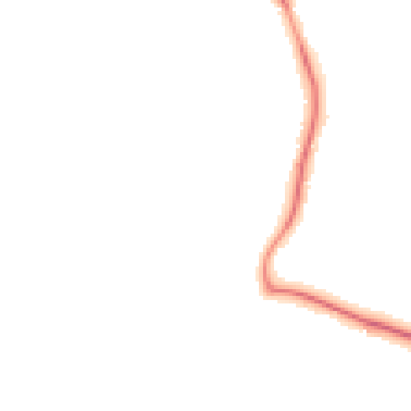 Night-time road noise heatmap for GU3 3PF
