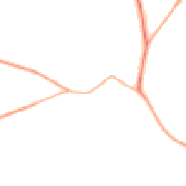 Night-time road noise heatmap for GU3 3PP