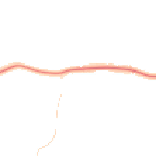 Night-time road noise heatmap for GU3 3QU