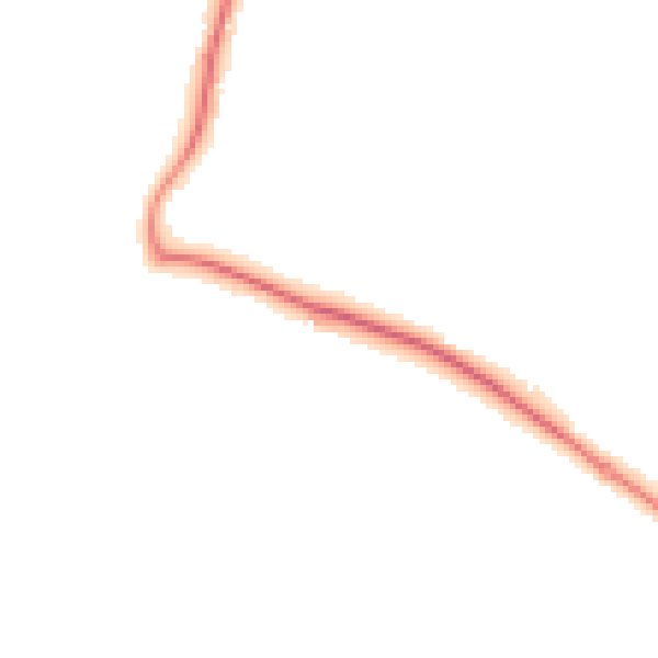 Night-time road noise heatmap for GU3 3QZ