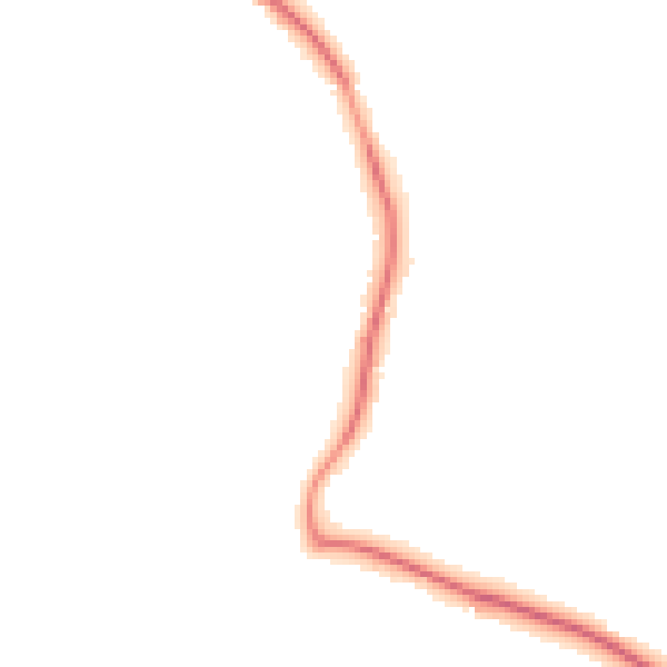 Night-time road noise heatmap for GU3 3RD