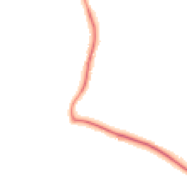Night-time road noise heatmap for GU3 3RE