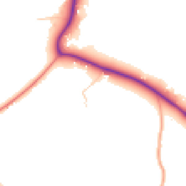Daytime road noise heatmap for GU3 3RW