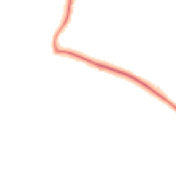 Night-time road noise heatmap for GU3 3RW