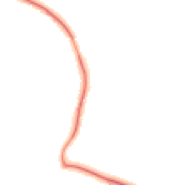 Night-time road noise heatmap for GU3 3RY