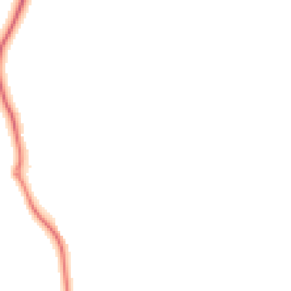 Night-time road noise heatmap for GU4 7BX