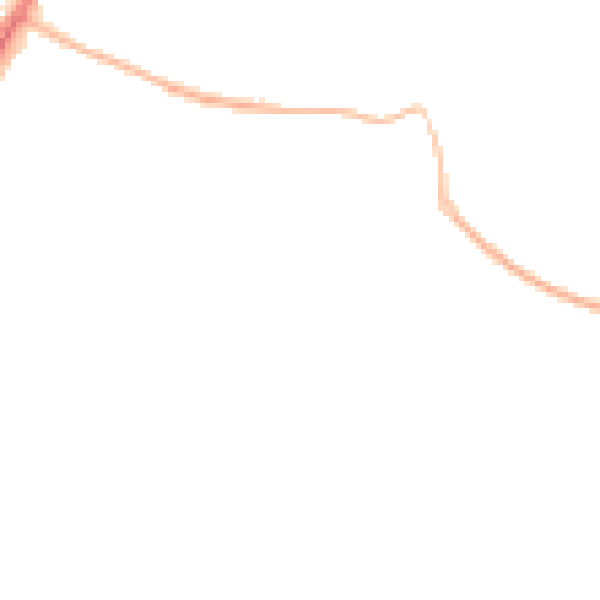 Night-time road noise heatmap for GU4 7DJ