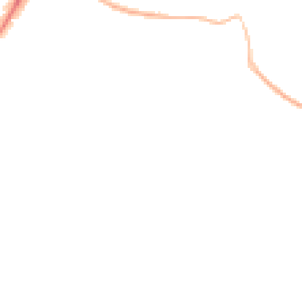 Night-time road noise heatmap for GU4 7HG