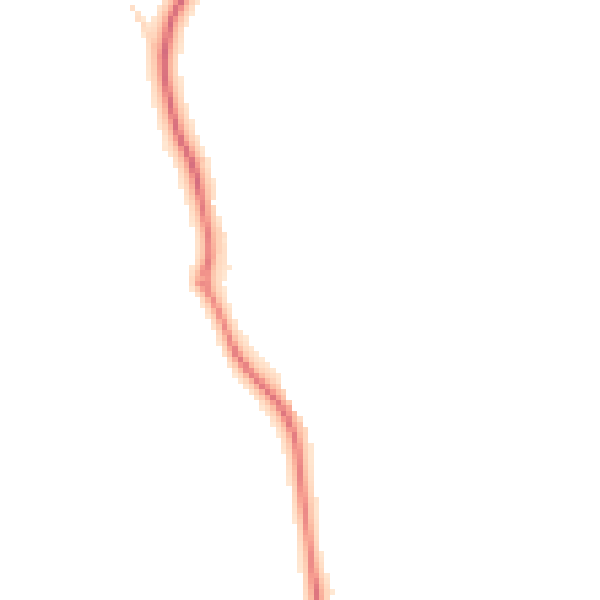 Night-time road noise heatmap for GU4 7NP
