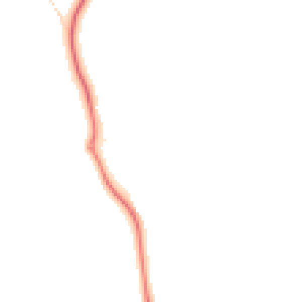 Night-time road noise heatmap for GU4 7NR
