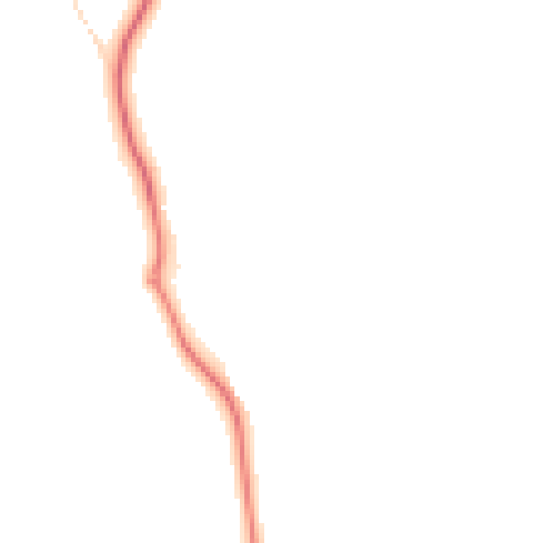 Night-time road noise heatmap for GU4 7NT