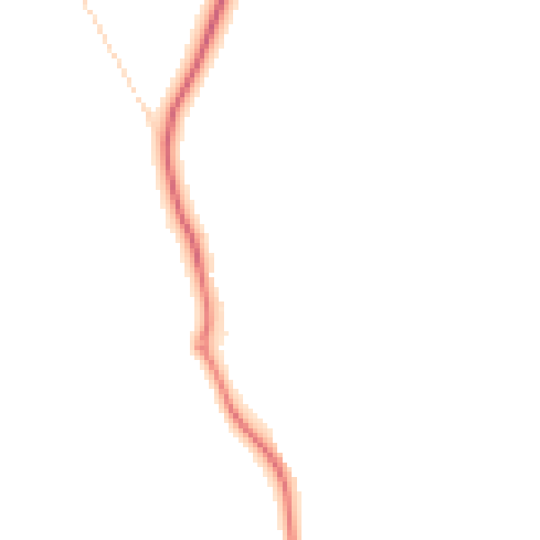 Night-time road noise heatmap for GU4 7NW