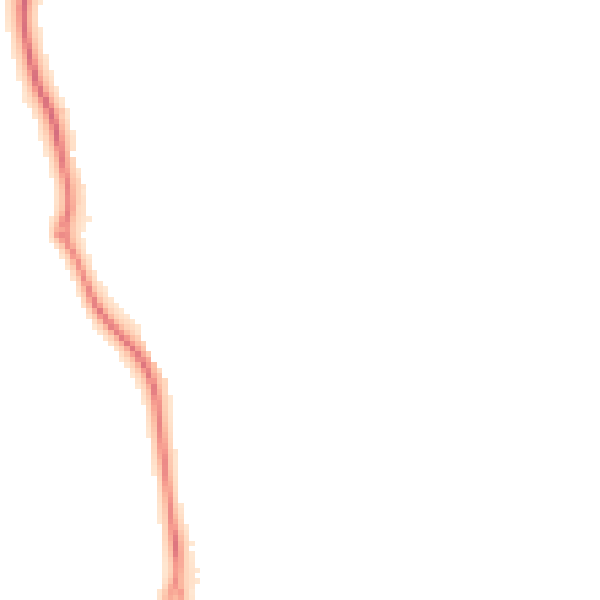 Night-time road noise heatmap for GU4 7NY