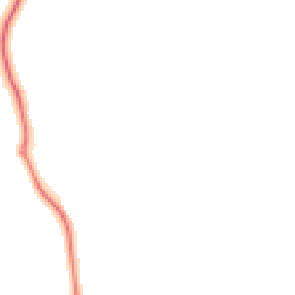 Night-time road noise heatmap for GU4 7PB