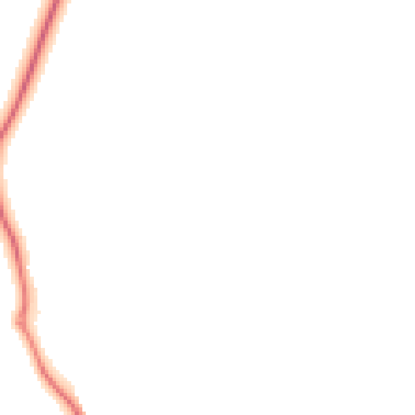 Night-time road noise heatmap for GU4 7PE