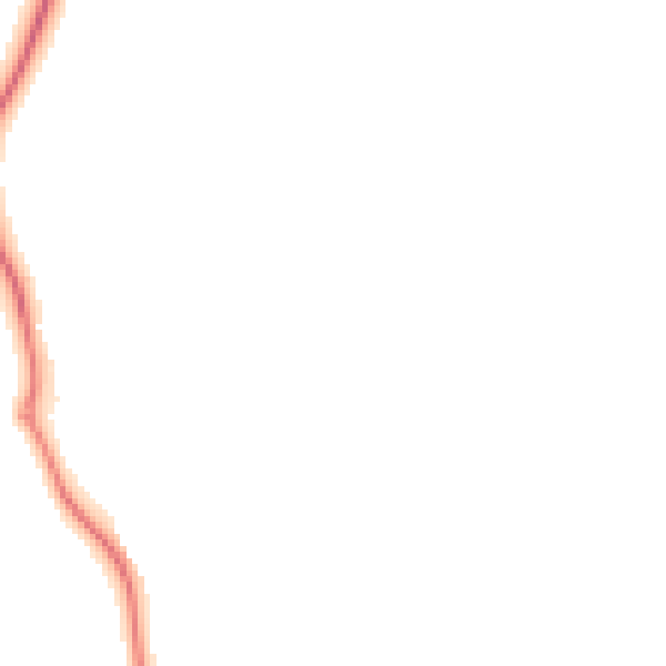 Night-time road noise heatmap for GU4 7PG