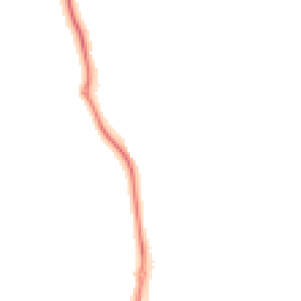 Night-time road noise heatmap for GU4 7PT