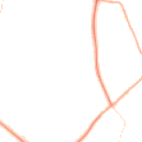 Daytime road noise heatmap for GU4 7QE