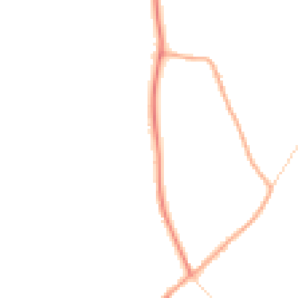 Daytime road noise heatmap for GU4 7QF