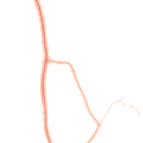 Daytime road noise heatmap for GU4 7QG