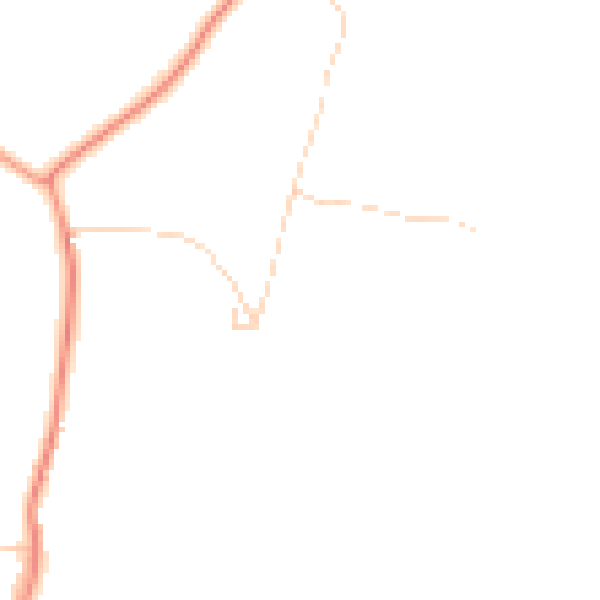 Daytime road noise heatmap for GU4 7QL