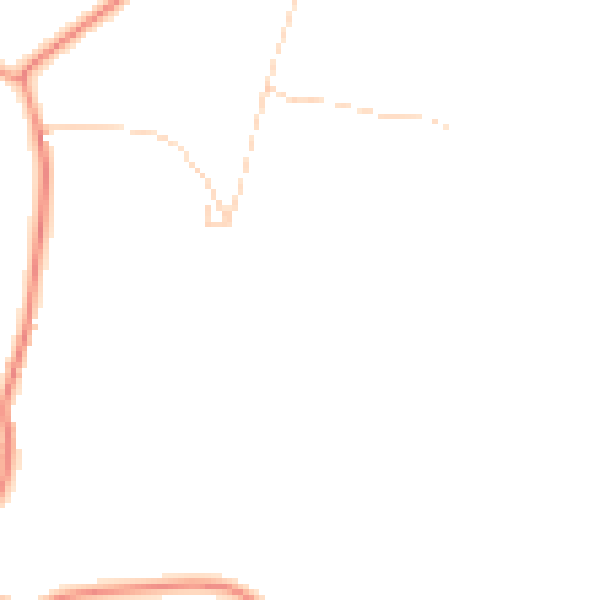 Daytime road noise heatmap for GU4 7QN