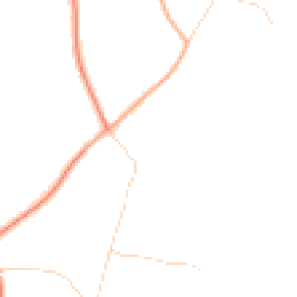 Daytime road noise heatmap for GU4 7QY